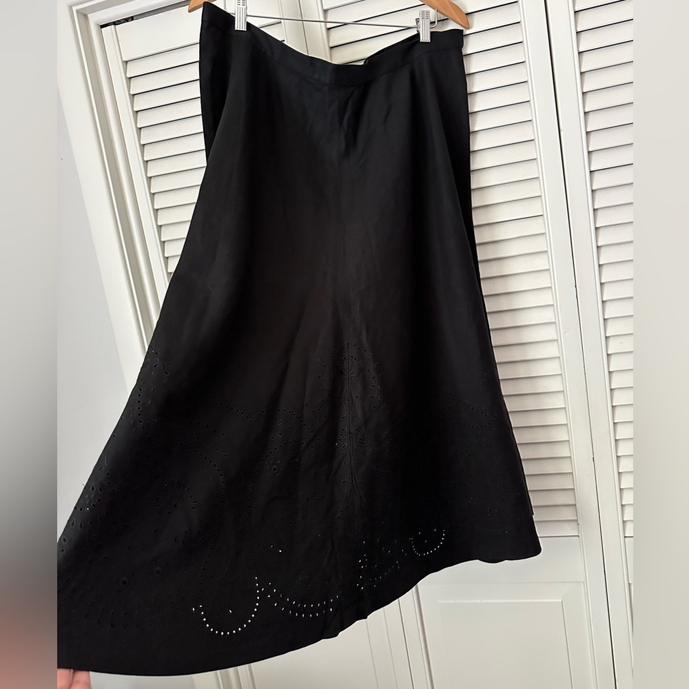 NWOT Lauren Ralph Lauren Black A-Line Skirt